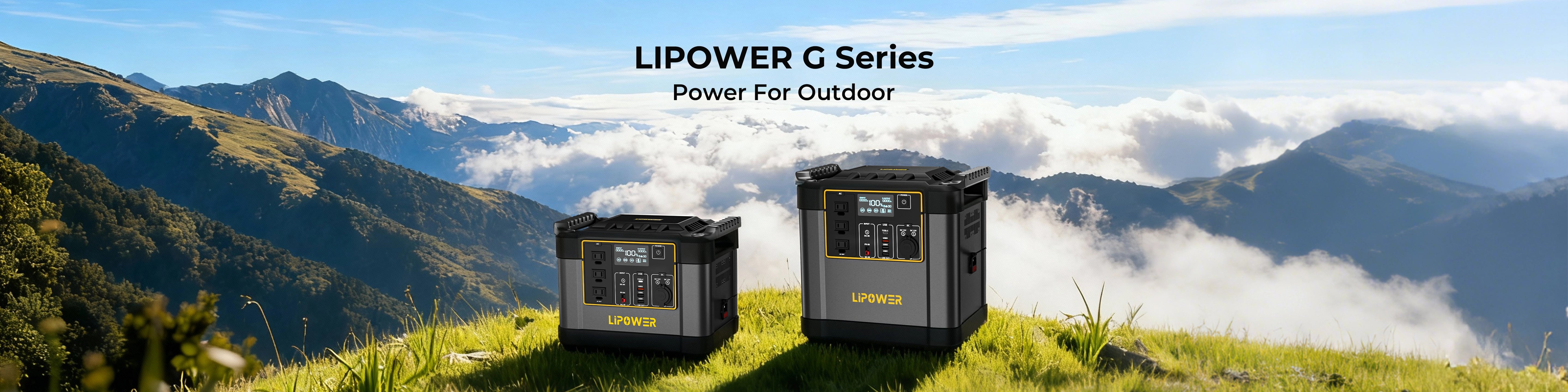 LIPOWER G Series portable power station for outdoor