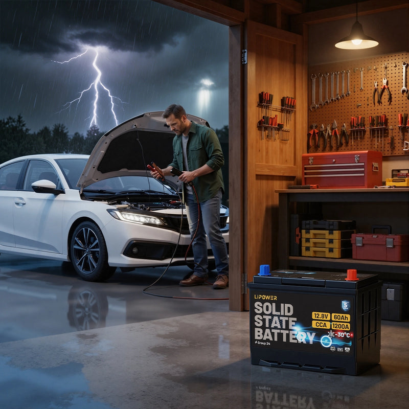 Lipower Group 24 Solid-State Car Battery 12.8V | 1200A CCA