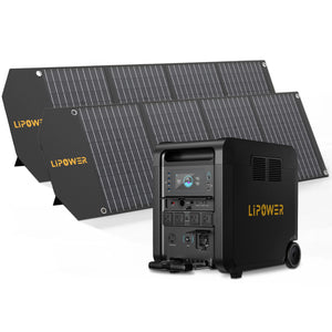 Lipower T4 Master Power Station 6144Wh Solar Generator For Home Backup with Solar Panel