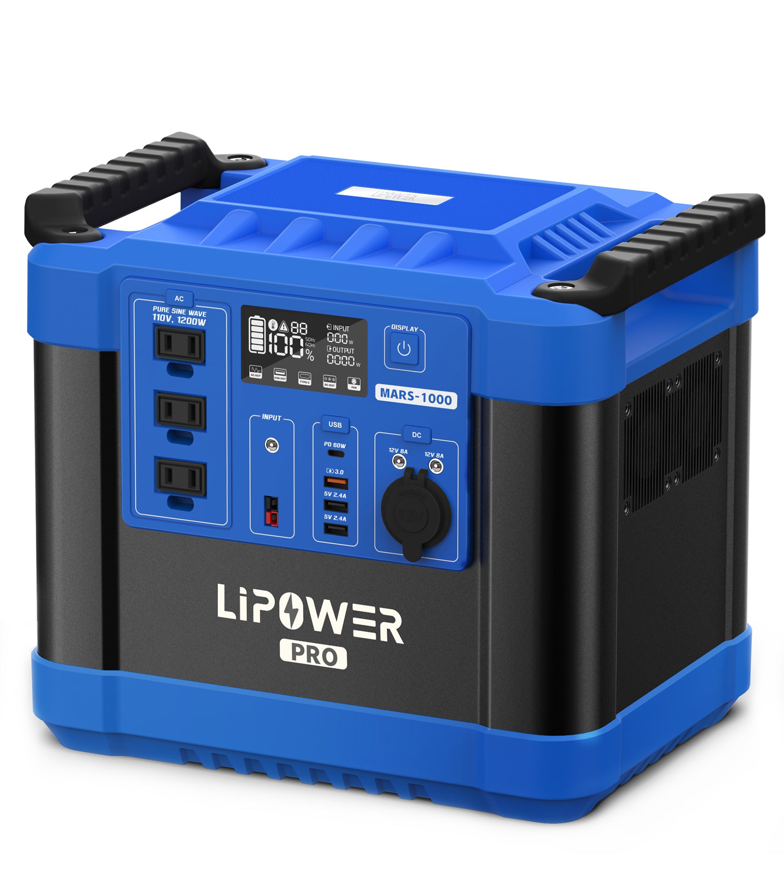 Portable Power Station 1200W LiFePO4 Battery LIPOWER MARS-1000 PRO