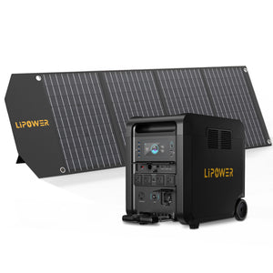 Lipower T4 Master Power Station 6144Wh Solar Generator For Home Backup with Solar Panel