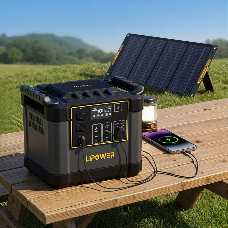 Lipower G1000L-S Portable Power Station 1075Wh 1200W For Outdoor