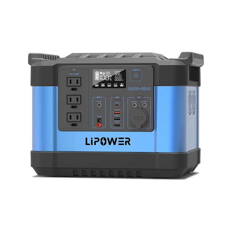 Portable Power Station 1000W/1100Wh LIPOWER MARS-1000