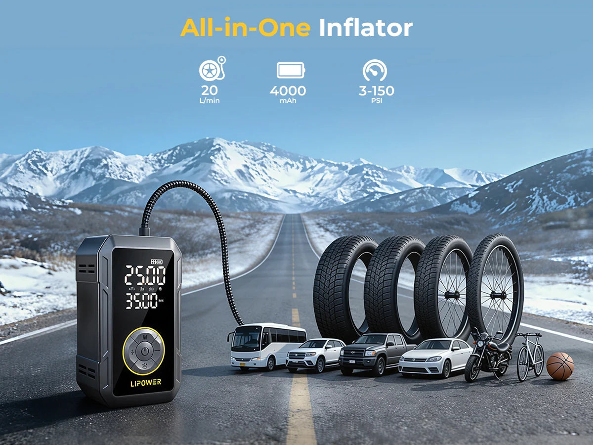 LIPOWER M8 Tire Inflator Review: Fast, Compact, and Ready for the Road
