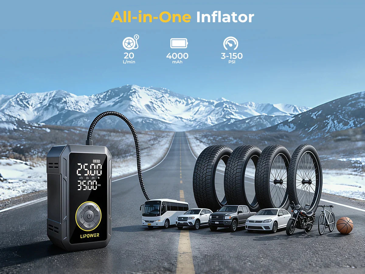 LIPOWER M8 Tire Inflator Review: Fast, Compact, and Ready for the Road