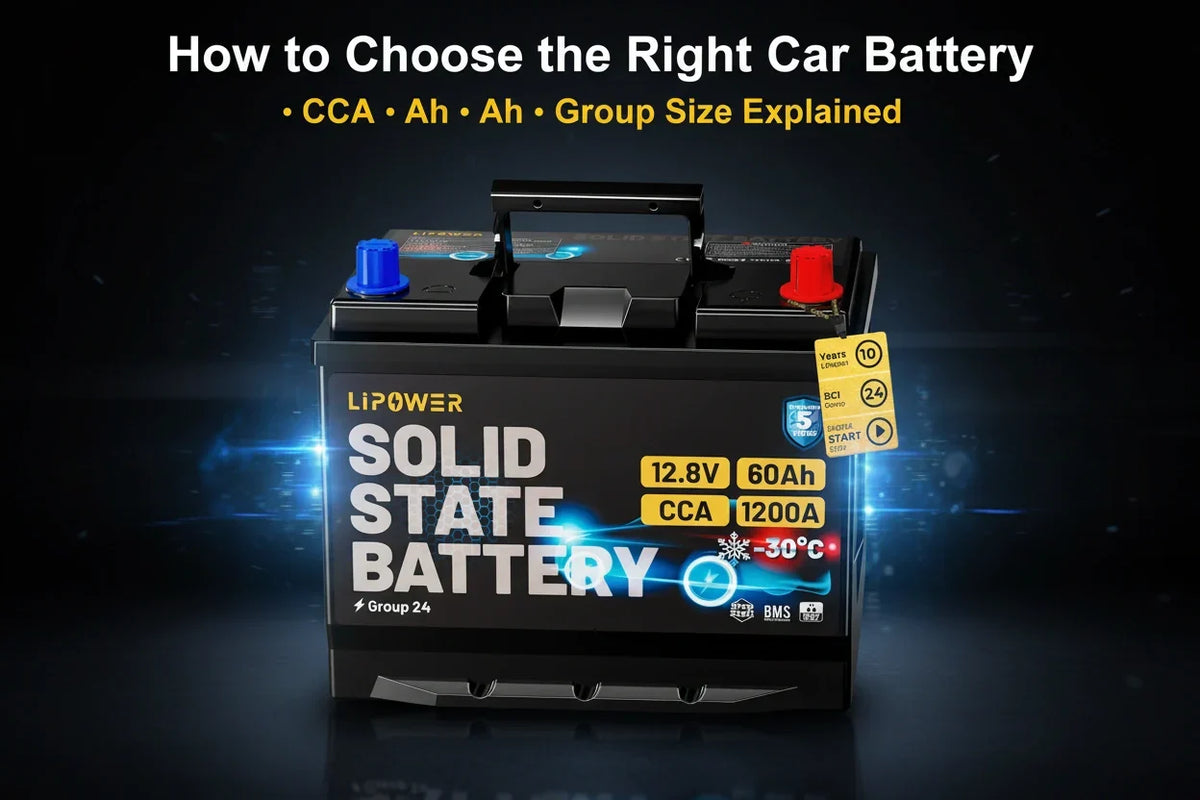 How to Choose the Right Car Battery: CCA, Ah, and Group Size Explained