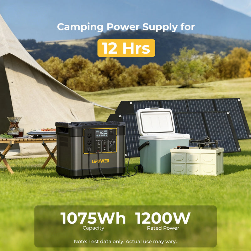 Lipower G1000L-S Portable Power Station 1075Wh 1200W For Outdoor
