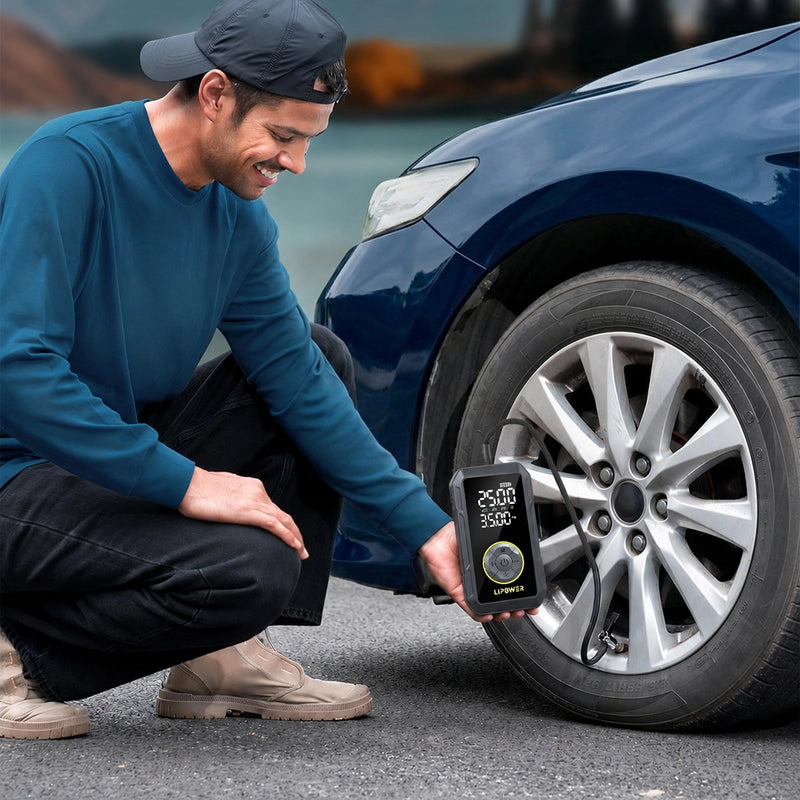 Lipower M8 Inflador de Neumáticos 150PSI con Compresor de Aire Portátil de 4000mAh
