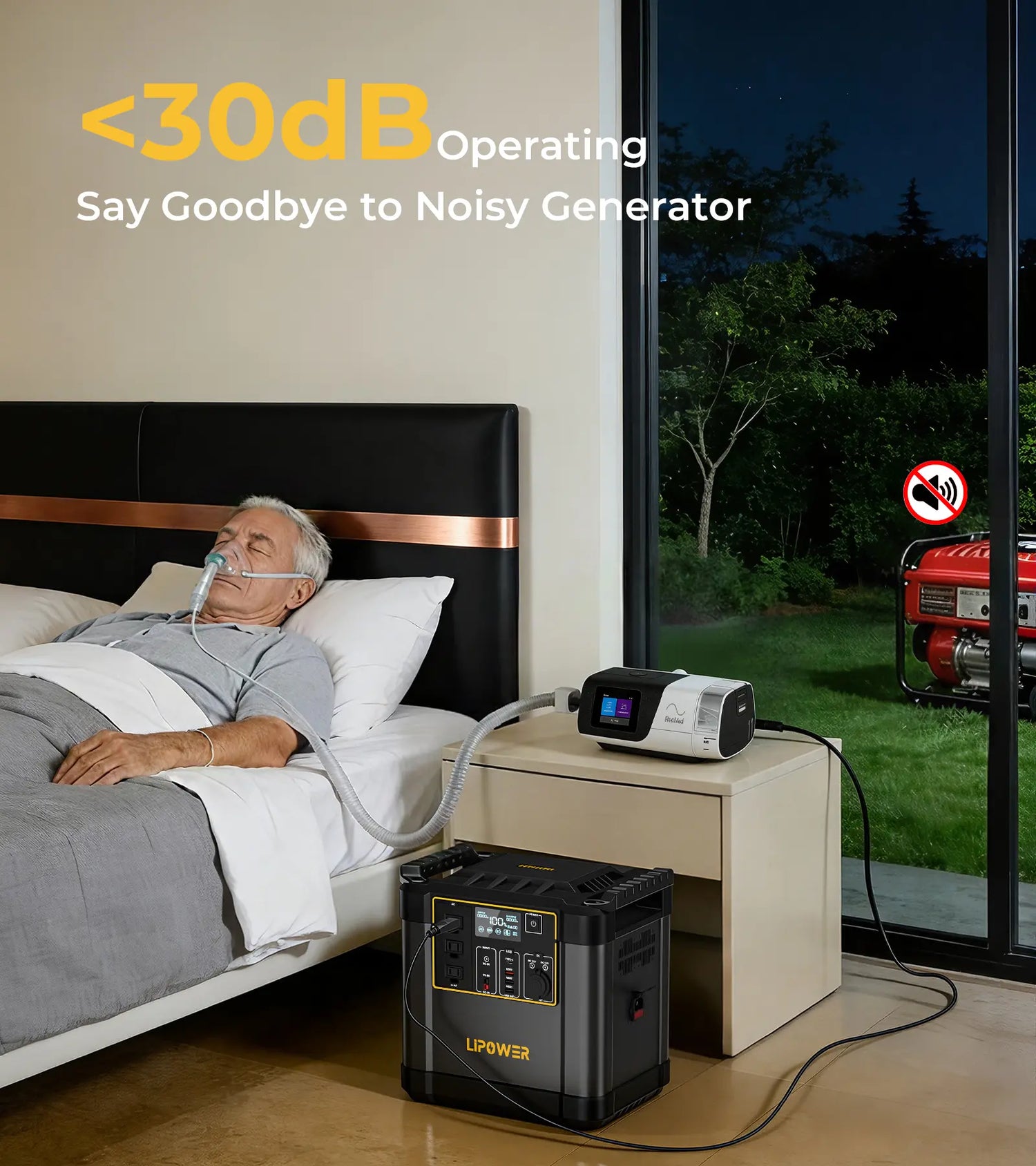Lipower G2000L-S Portable Power Stations 2150Wh 2400W For Home Backup