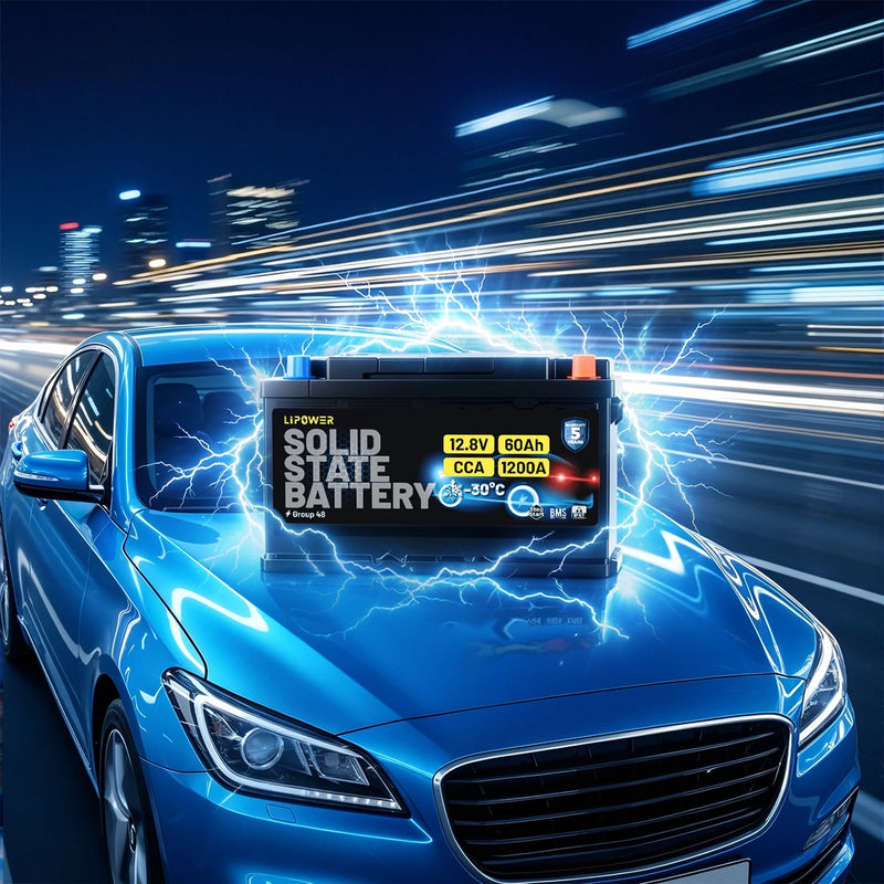 Batería de coche de arranque y parada en estado sólido Lipower CB1260EU CB1280EU
