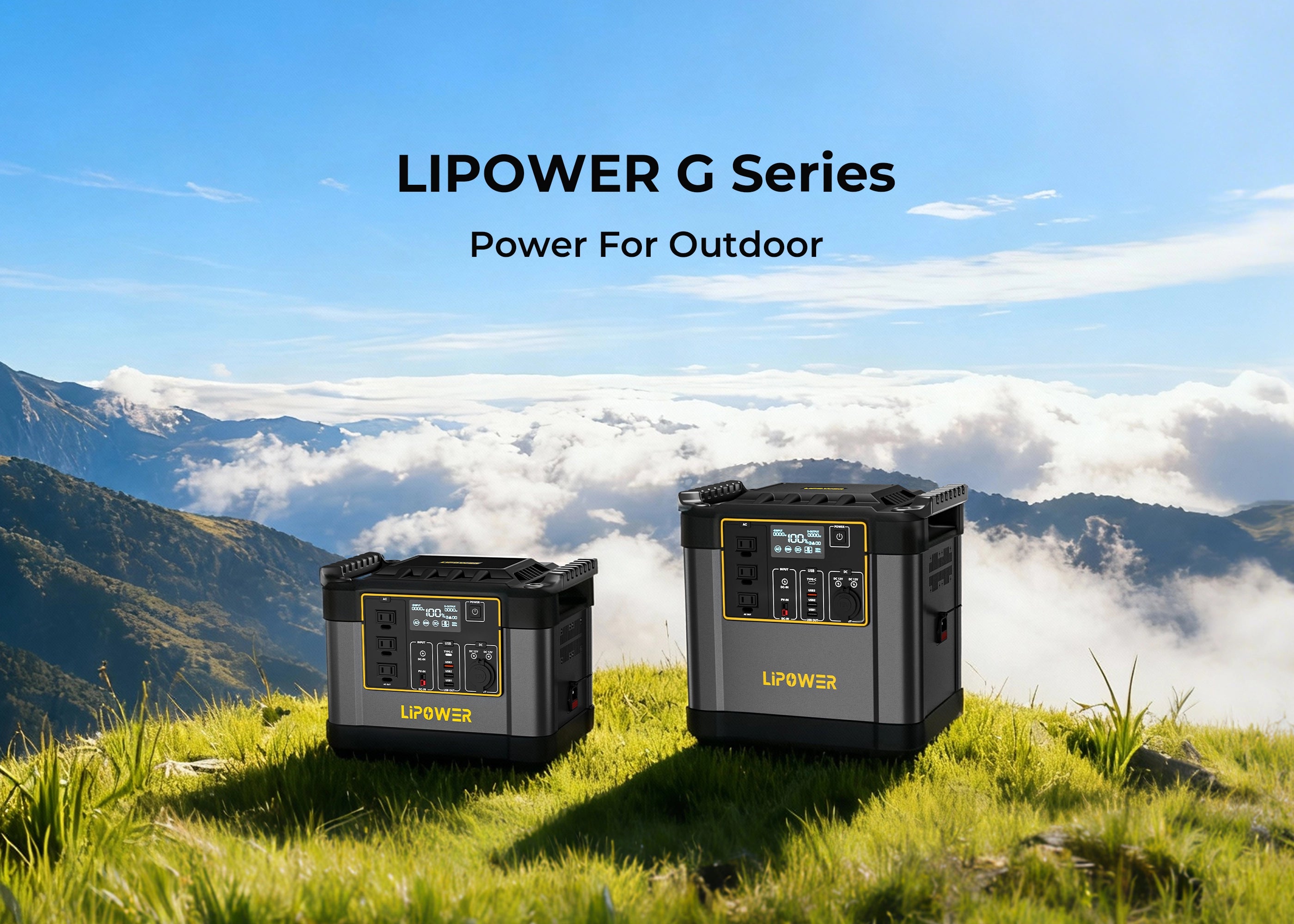 LIPOWER G Series portable power station for outdoor