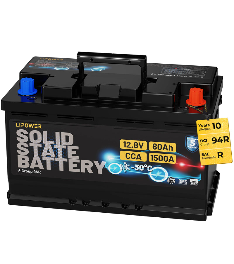 Lipower Solid-State Start-Stop Car Battery CB1260EU CB1280EU