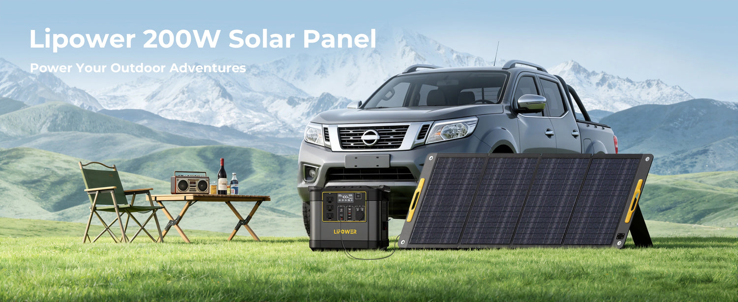 Lipower SP200 200W Portable Solar Panel for Portable Power Sation