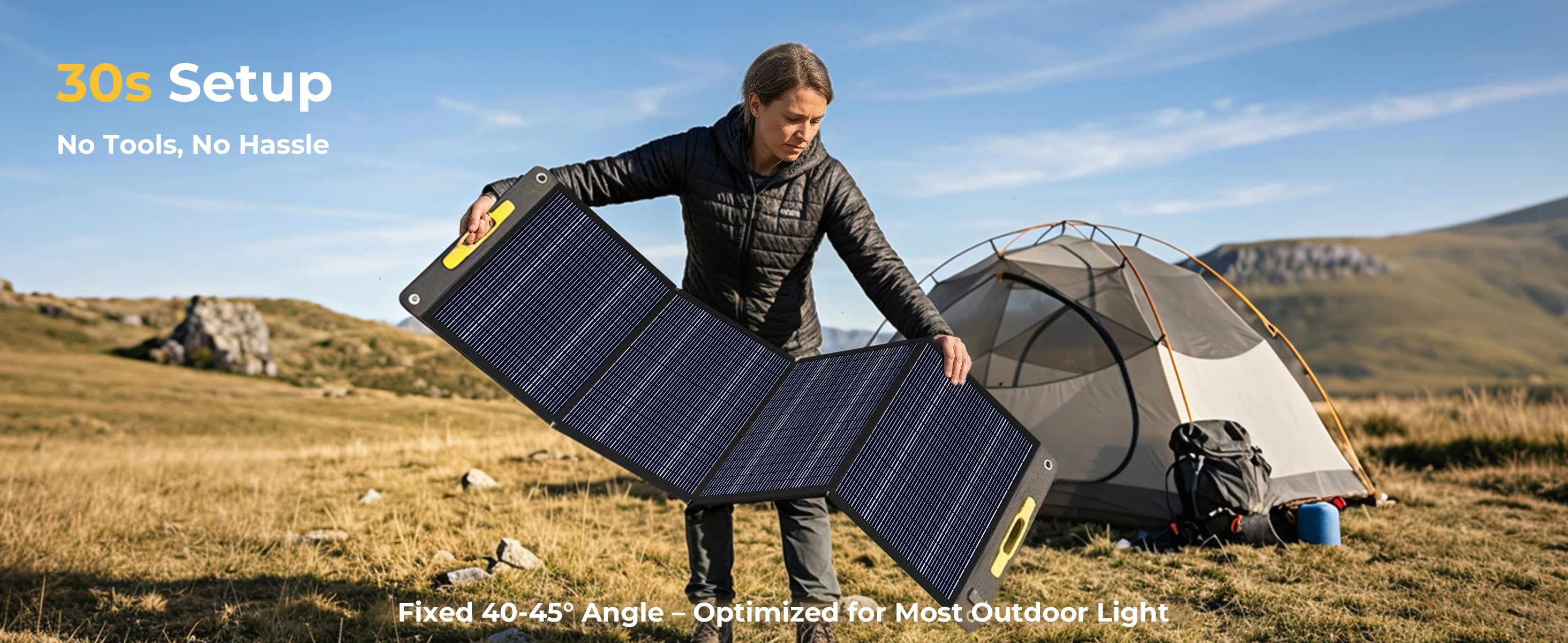 Lipower SP200 200W Portable Solar Panel for Portable Power Sation
