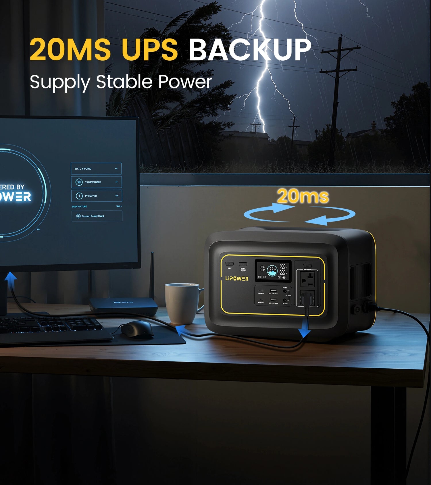 Lipower TP300V2 Portable Power Station 296Wh | 300W