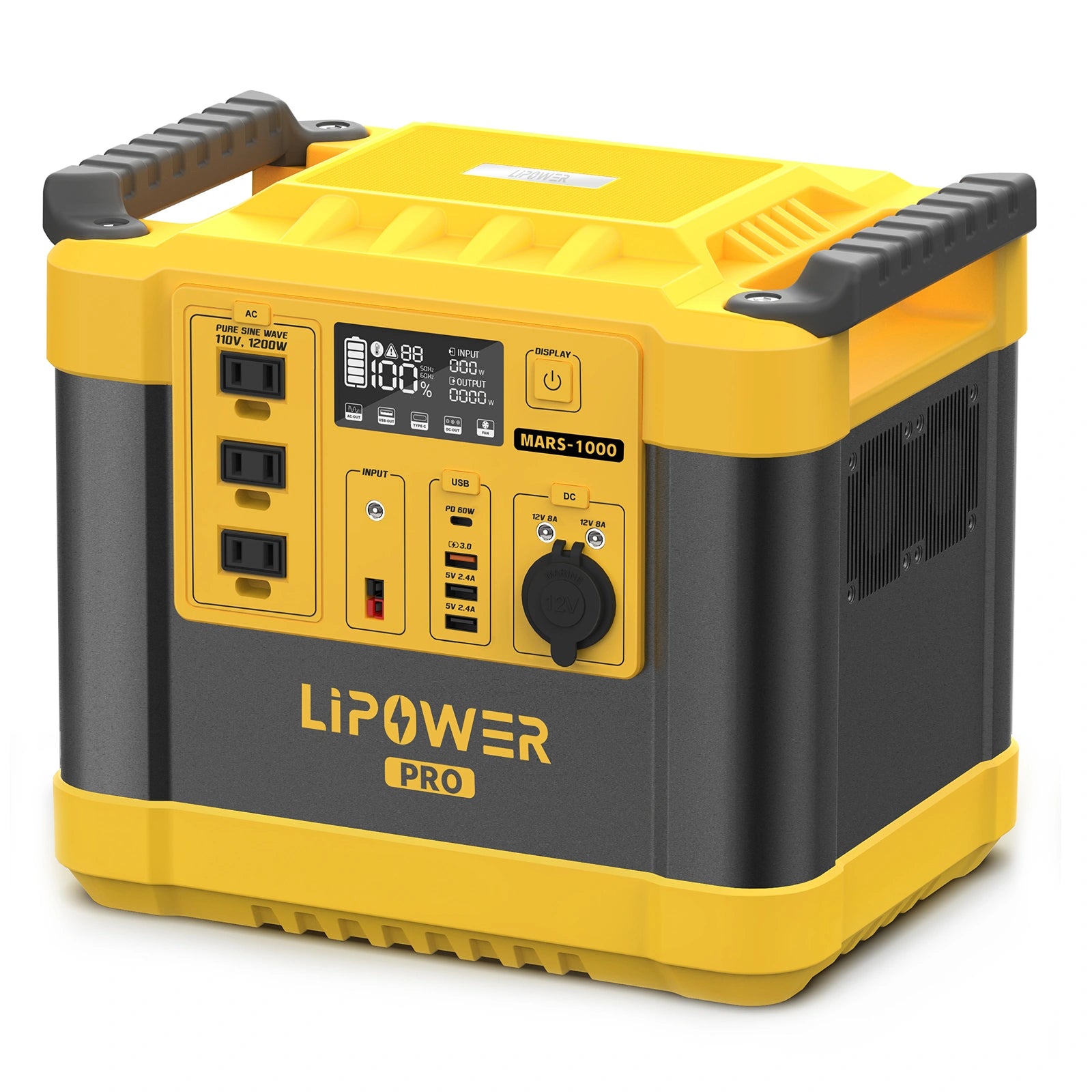 Lipower MARS-1000 PRO LiFePO4 Portable Power Station 1120Wh