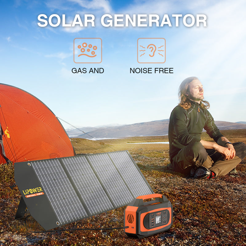 Solar Generator Kit 500W (LIPOWER SOL500 +  APOLLE100)