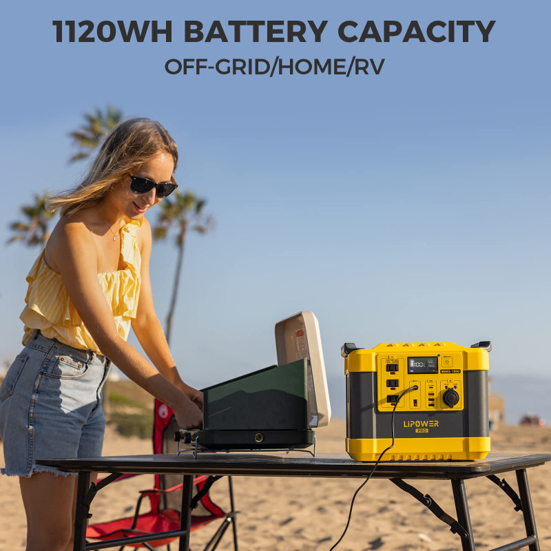 Portable Power Station 1200W LiFePO4 Battery LIPOWER MARS-1000 PRO