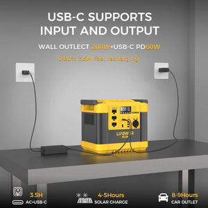 Portable Power Station 1200W LiFePO4 Battery LIPOWER MARS-1000 PRO